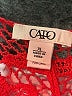 Cato 100% Cotton Red Pullover Sweater Size XL - photo 7