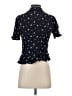 Zara Black Short Sleeve Blouse Size XS - photo 2
