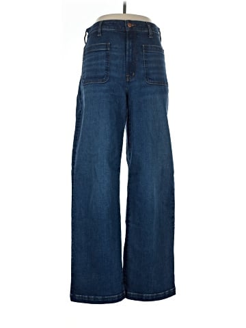 Madewell The Curvy Emmett Wide-Leg Jean in Allentown Wash: Patch Pocket Edition (view 1)