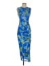 Taylor Print Blue Cocktail Dress Size XS - photo 1