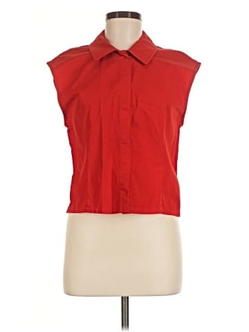 Zara Sleeveless Button-Down Shirt (view 1)