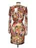 Walter Baker 100% Polyester Print Orange Cocktail Dress Size XS - photo 2