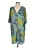 Zara Basic Print Green Casual Dress Size S - photo 1