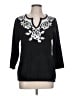 Cathy Daniels 100% Acrylic Black Pullover Sweater Size L - photo 1