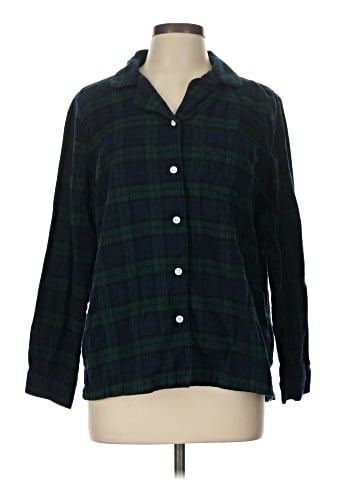 L.L.Bean 3/4 Sleeve Button-Down Shirt (view 1)