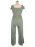 No Comment Solid Green Jumpsuit Size L - photo 2