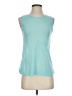 Double Zero 100% Polyester Teal Sleeveless T-Shirt Size S - photo 1