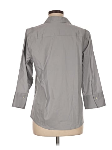 Foxcroft 3/4 Sleeve Button-Down Shirt (view 2)