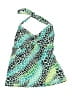 Perry Ellis Animal Print Green Swimsuit Top Size XS - photo 1