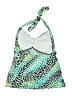 Perry Ellis Animal Print Green Swimsuit Top Size XS - photo 2