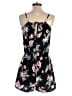 Derek Heart 100% Polyester Floral Black Romper Size S - photo 2