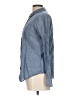 Forever 21 Blue Long Sleeve Button-Down Shirt Size L - photo 5