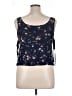 Good Luck Gem 100% Rayon Blue Sleeveless Blouse Size XL - photo 2