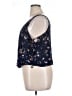 Good Luck Gem 100% Rayon Blue Sleeveless Blouse Size XL - photo 5