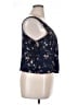 Good Luck Gem 100% Rayon Blue Sleeveless Blouse Size XL - photo 4