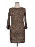 Three Dots 100% Viscose Animal Print Brown Casual Dress Size XL - photo 1