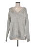 Vince. Metallic Silver Pullover Sweater Size M - photo 1