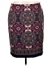 Talbots Print Burgundy Casual Skirt Size 16 Petite - photo 1