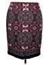Talbots Print Burgundy Casual Skirt Size 16 Petite - photo 2