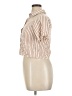 Style Envy 100% Rayon Stripes Tan Short Sleeve Blouse Size XL - photo 5