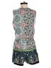Bebop 100% Polyester Paisley Blue Romper Size XS - photo 2