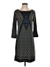 Max Studio Graphic Gray Casual Dress Size S - photo 1