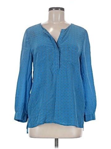 Joie Long Sleeve Silk Top (view 1)
