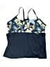 Nike Floral Blue Swimsuit Top Size 3X - photo 1