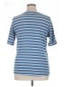 L.L.Bean 100% Cotton Stripes Blue Short Sleeve Henley Size XL - photo 2