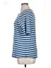 L.L.Bean 100% Cotton Stripes Blue Short Sleeve Henley Size XL - photo 5
