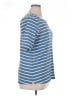 L.L.Bean 100% Cotton Stripes Blue Short Sleeve Henley Size XL - photo 4