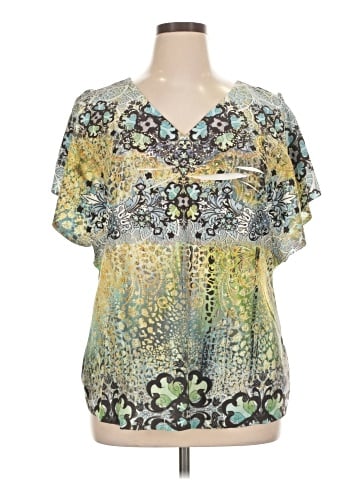 Style&Co Short Sleeve Blouse (view 1)