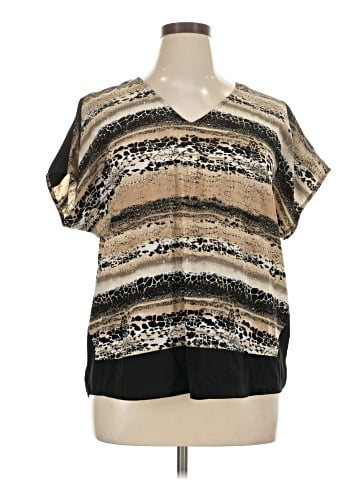 Dana Buchman Short Sleeve Blouse (view 1)