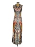 Apt. 9 Print Tan Casual Dress Size S - photo 2