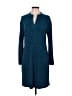 Laundry by Design Chevron-herringbone Teal Casual Dress Size 10 - photo 1