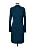 Laundry by Design Chevron-herringbone Teal Casual Dress Size 10 - photo 2