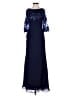 Assorted Brands 100% Polyester Blue Cocktail Dress Size 6 - photo 1