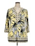 JM Collection Yellow 3/4 Sleeve Blouse Size XL - photo 1
