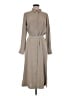 DKNY 100% Polyester Gray Casual Dress Size 8 - photo 1