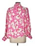 Q2 Floral Pink 3/4 Sleeve Blouse Size L - photo 2