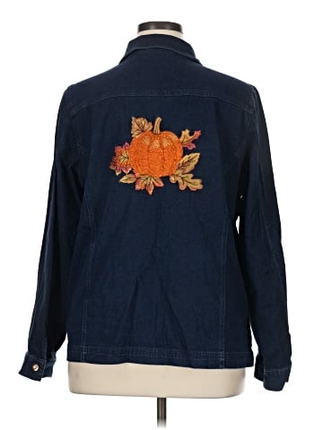 Quacker Factory Long Sleeve Button-Down Shirt (view 2)