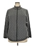 Talbots Outlet Chevron-herringbone Black Cardigan Size 2X - photo 1