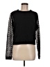 Maje 100% Cotton Black Long Sleeve Top Size Med (2) - photo 1