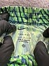 Nike 100% Polyester Chevron-herringbone Green Athletic Shorts Size L - photo 3