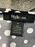 Style&Co Polka Dots Black Casual Dress Size M - photo 7