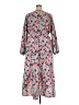 Shein Curve 100% Polyester Print Gray Pink Casual Dress Size 18 Plus (3) - photo 2