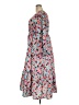 Shein Curve 100% Polyester Print Gray Pink Casual Dress Size 18 Plus (3) - photo 5