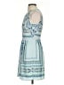 BCBGMAXAZRIA 100% Polyester Argyle Blue Casual Dress Size 0 - photo 5