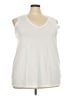 Torrid White Sleeveless T-Shirt Size 3X Plus (3) - photo 1