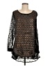 Lulu Black Long Sleeve Blouse Size M - photo 1